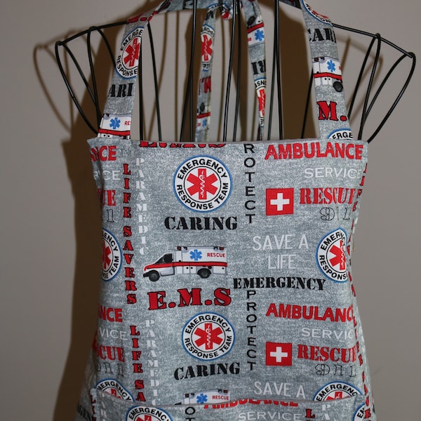 EMS Medical - Adult Unisex Apron - pocket - ambulance - medical - first responder