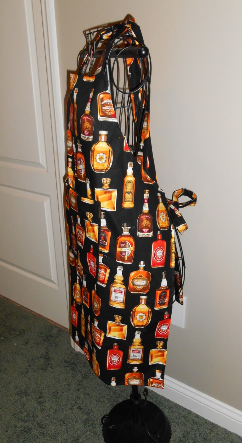 Bar Unisex Apron Pocket Whiskey Bottles Drink