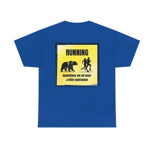 Running Motivation Shirt, Funny Bear Chase Runner Tee, Humor Workout T Shirt, Gift for Runners and Joggers