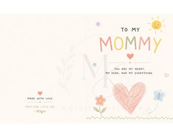 Mommy Card Printable | Digital Mother’s Day Card From Child