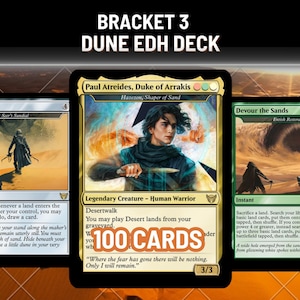 Mazo proxy de Sierpe del Desierto de Hazezon, temática de dunas, mazo con arte personalizado