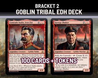 Mazo EDH tribal de trasgos proxy, Bracket 2 Cartas con arte personalizado