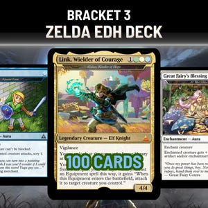 Zelda EDH Deck, Galea Equipment, Custom Full Art Cards