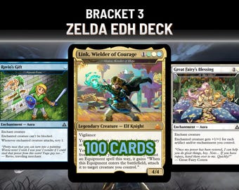 Zelda EDH Deck, Galea Equipment, Custom Full Art Cards