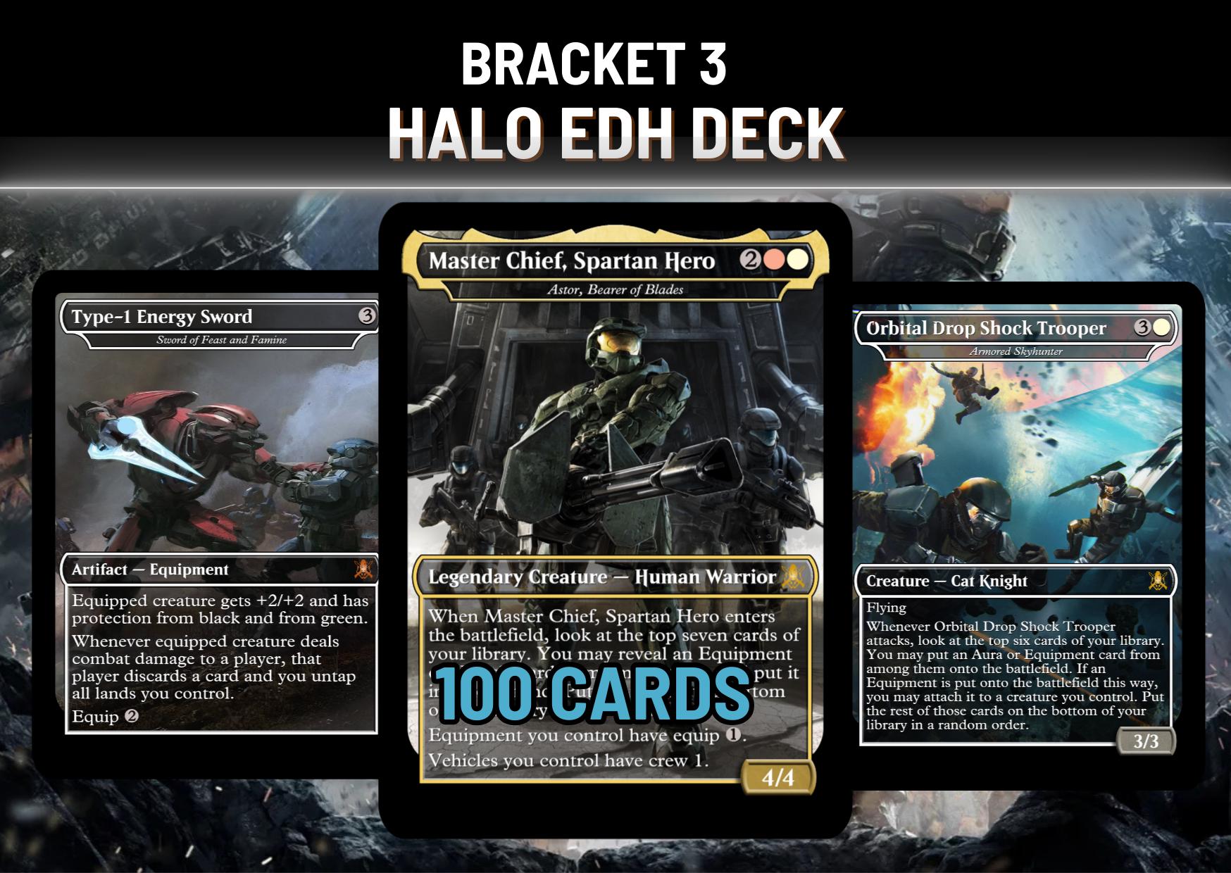 mtg halo commander deck custom INFINITE PROXY PREMIUM COLLECTOR SET GalaxyDeck Some Custom Halo Themed MTG
