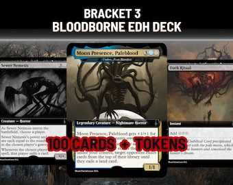 Bloodborne EDH Deck, Bracket 3 Custom Full Art Deck