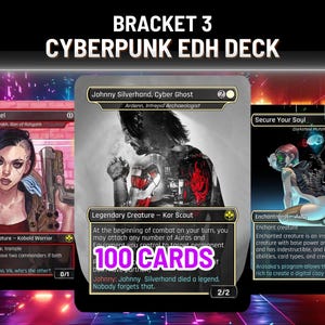 Deck Cyberpunk EDH, Ardenn x Rograkh, Chave 3 Cartas Personalizadas com Arte Completa