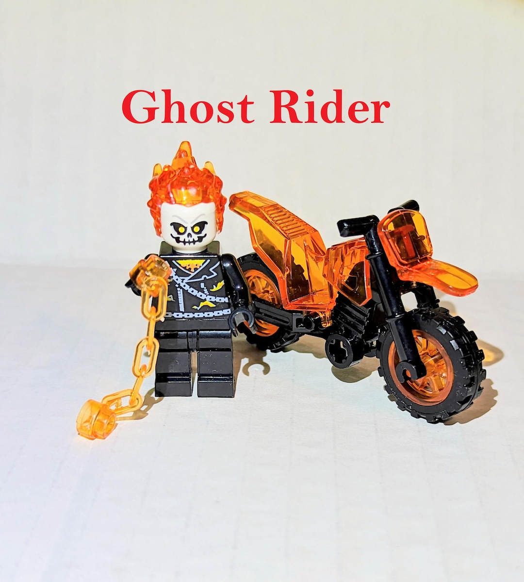 Ghost Rider Minifigure: Classic Anti-hero Johnny Blaze Mini Figure With ...