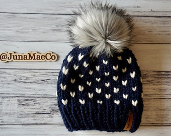 Knit Beanie, Knit Beanie for Women, Knit Beanie Hat, Knit Beanie with Pom, Hat, Beanie Hat,Knitted Beanie,Cute Beanie,Womens Beanie Handmade