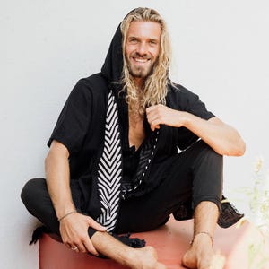 Black Hooded Shirt ∆ Organic Cotton Top ∆ Long Tunic Men ∆ Tribal Clothing ∆ Steampunk Cyperpunk Hoodie ∆ Nomad Ripped Maxi Button Shirt Men