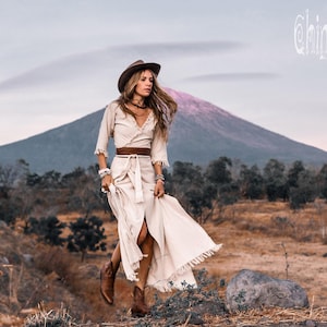 midi boho dresses to wear with cowboy boots The Dress Edit Casual formal mother dress Midi Dress Clothes To Color:Steelblue*