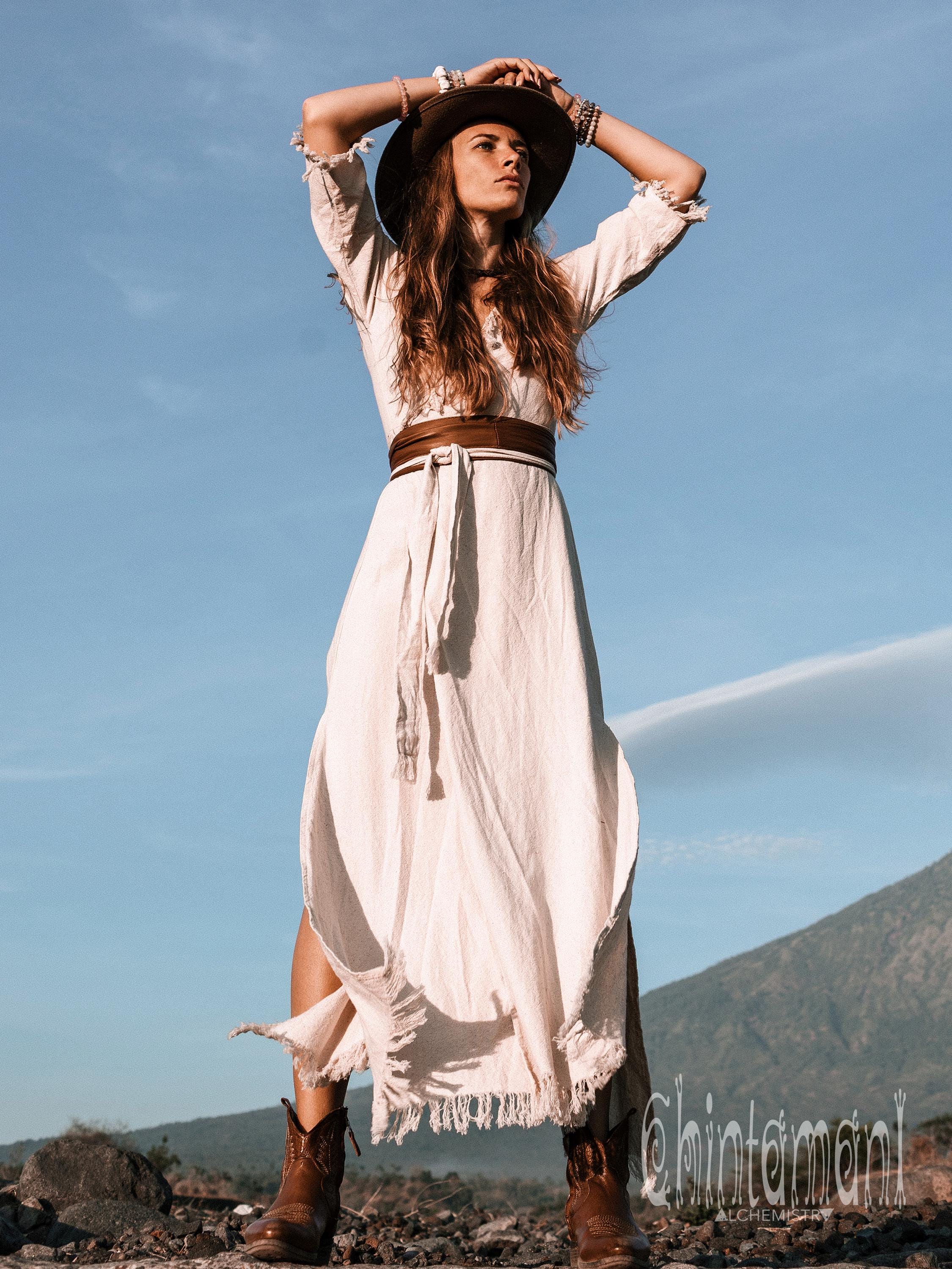 boho chic women's dresses pstuiky Summer Dresses for Women , Flower Print Boho Dresses for Women Midi Dress Dressy 3/4 Sleeve V-Neck Cocktail Dresses Orange XL
