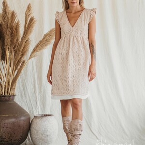 Beige Vegan Shoes ∆ Canvas High Boots Women ∆ Tribal Wrap Shoes ∆ Playa Outfit Man Cotton Boho Boots ∆ Goa Ibiza Gypsy Style image 3