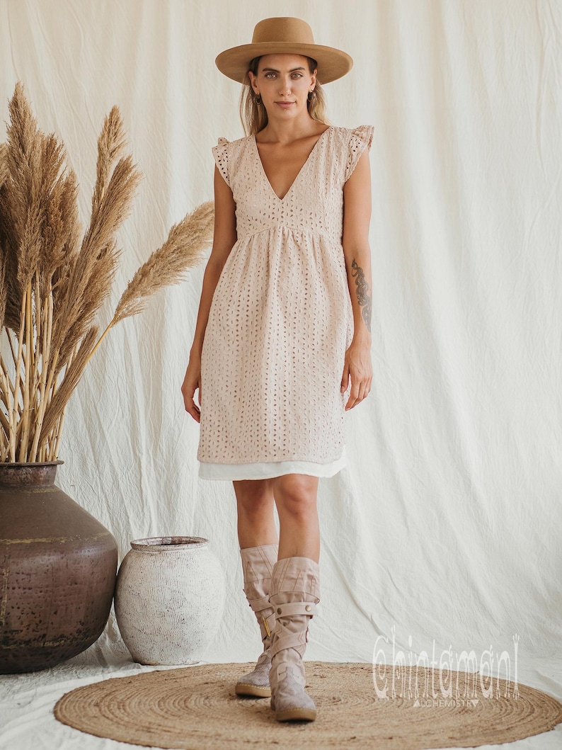 Beige Vegan Shoes ∆ Canvas High Boots Women ∆ Tribal Wrap Shoes ∆ Playa Outfit Man Cotton Boho Boots ∆ Goa Ibiza Gypsy Style image 3