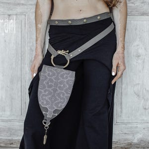 Petit sac à dos Transformer Pochette pour ceinture festival Man Tulum ∆ Sac banane dragon Sac banane en toile