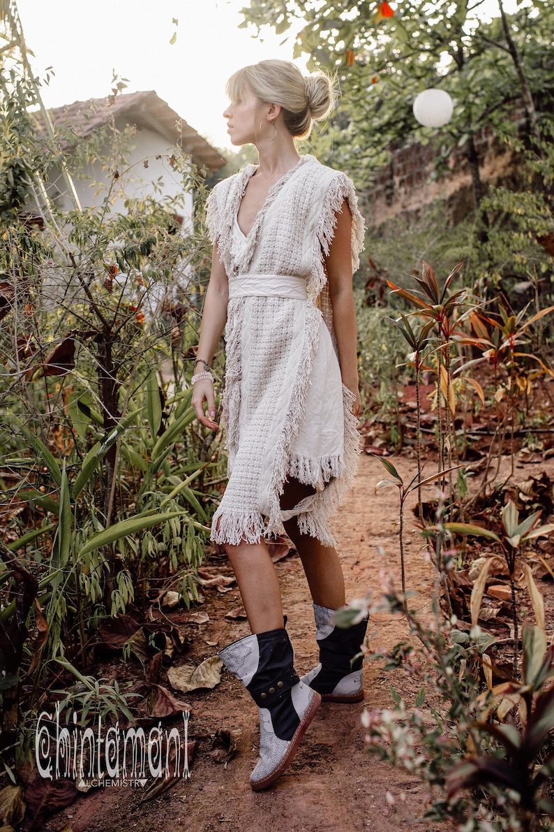 Boho Vest Jacket ∆ Festival Outfit for Women, Burning Man Clothing ∆ ...