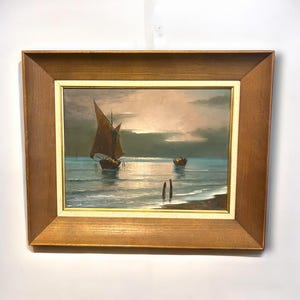Vintage Mid Century Modern Original Painting -