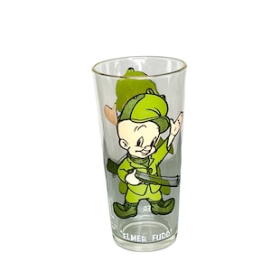 Vintage Warner Brothers Elmer Fudd Pepsi Co Collector&#39;s Glass 1973