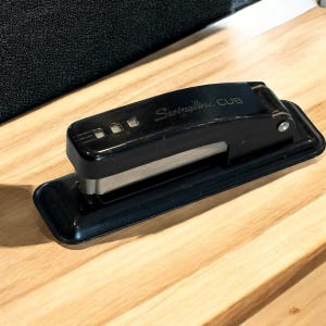 Vintage Stapler -  Swingline Cub Stapler in black