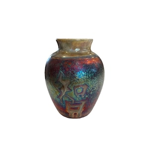 Vintage Raku Pottery - Joyce Furney Raku Pottery - Vintage Pottery