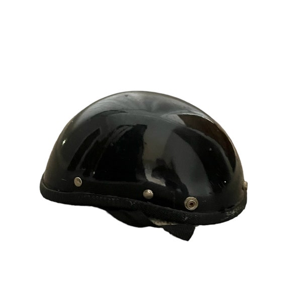 Vintage Motorcycle Helmet -Beanie Helmet - Vintage Helmet - Scooter Helmet