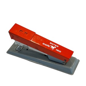 Vintage Bates Stapler -  Retro Desk Stapler - Colt 150