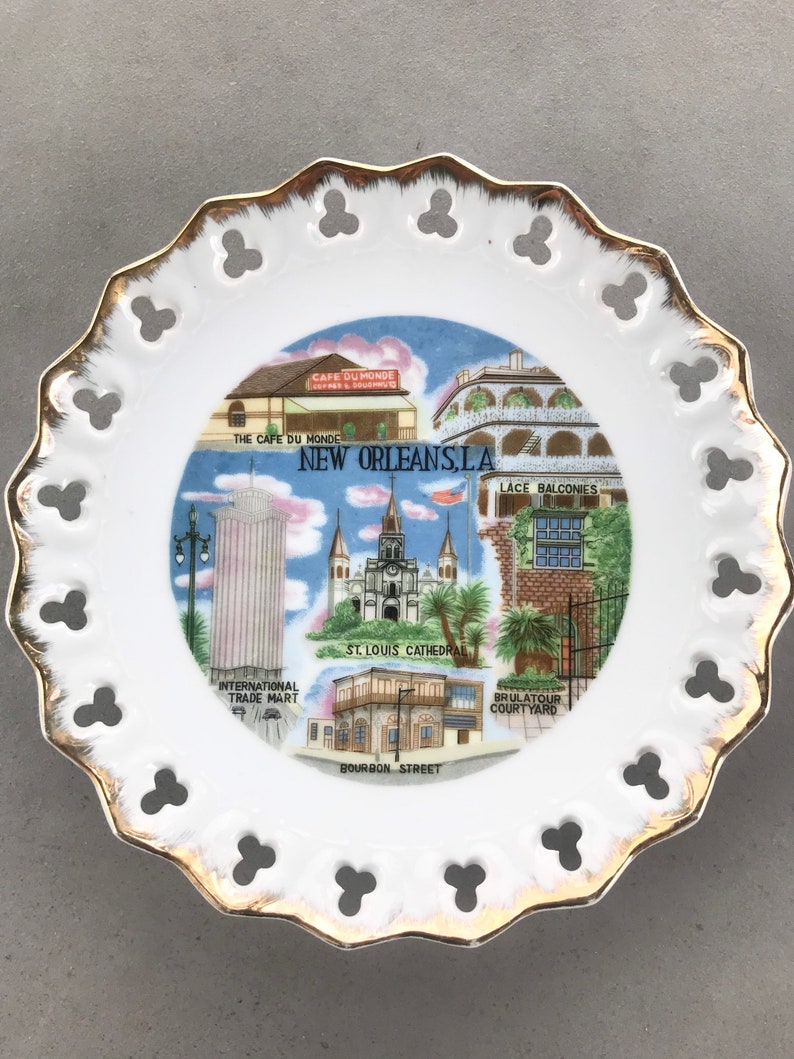 Vintage New Orleans, LA Souvenir Plate image 1
