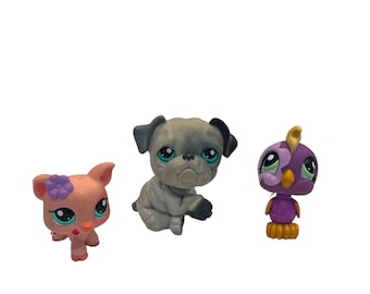 Littlest Pet Shop - Lot of 3 Vintage - LPS - Littlest Pet Shop