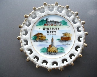 Great vintage Virginia City Souvenir Plate