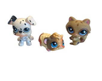 Littlest Pet Shop - Lot of 3 Vintage - LPS - Littlest Pet Shop