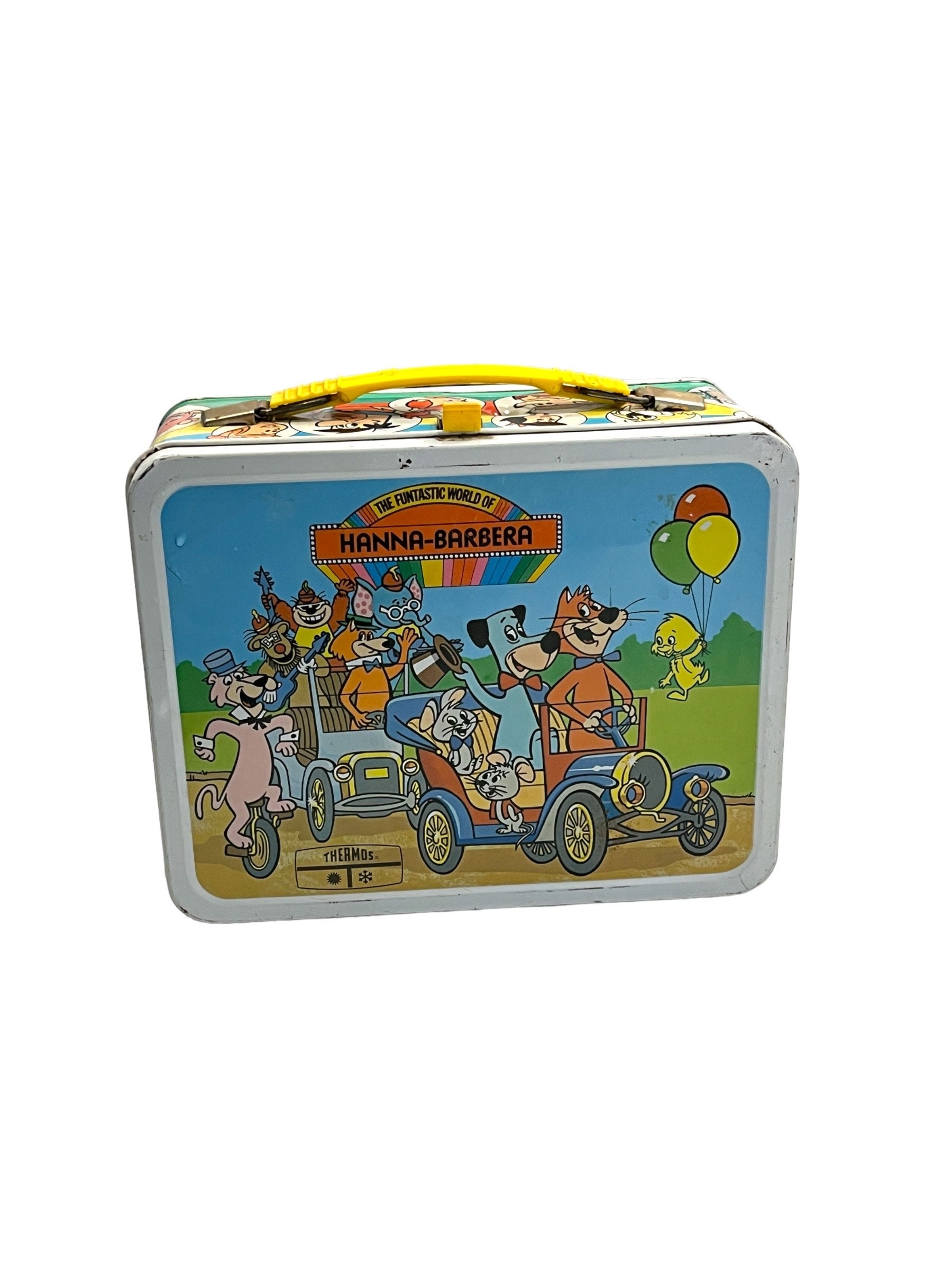 70' vintage HANNA BARBERA THERMOS metal lunch box◇ハンナ