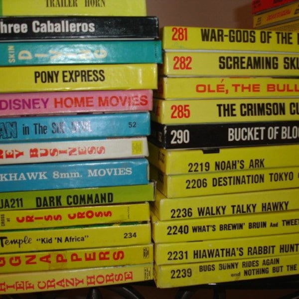 Vintage 8MM Movies- Over 300 Titles- If your looking for vintage 8mm films we have what your looking for.