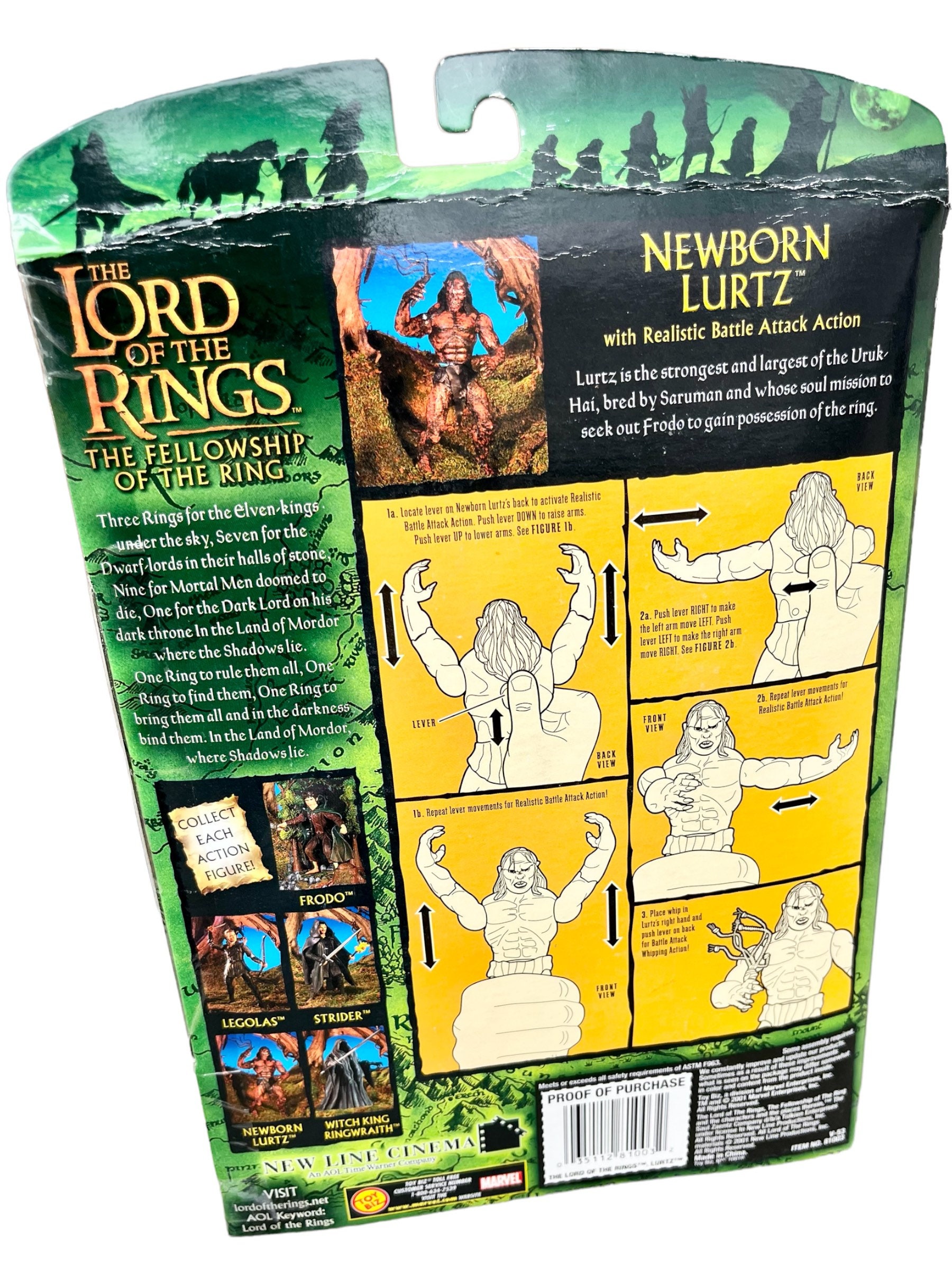 Lord of the Rings Fellowship Newborn Lurtz Action Figure Lord - Etsy
