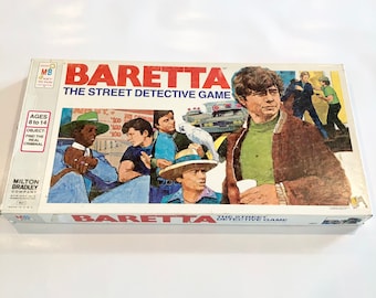 Vintage 1970's Board Game- Baretta Board Game Vintage Board Game 1970's  TV Memorabilia