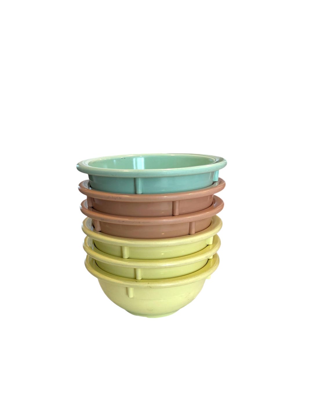 Vintage Dallas Ware Melamine - Set of 6 Melmac Style Stacking Bowls - Etsy