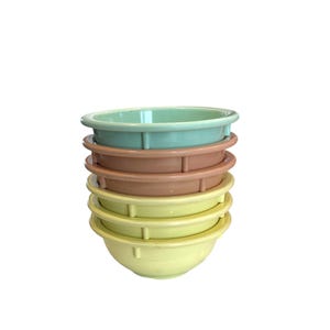 Vintage Dallas Ware Melamine - Set of 6 Melmac style Stacking Bowls