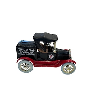 Vintage Diecast Texaco Tanker Truck Bank - Ertl Texaco Model T