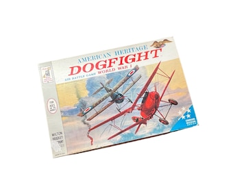 Vintage 1960's American Heritage Dogfight Board Game - Vintage Board Game - WWI