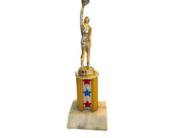 Vintage Trophäe - Vintage Basketball Award Trophäe - 1970er Jahre Basketball Trophy
