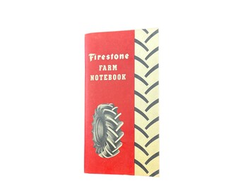 Vintage Firestone Farm Notizbuch - Texaco Station Werbegeschenk - NOS