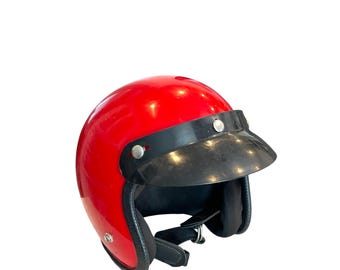 Vintage Arthur Fulmer AF40 Motorcycle Helmet | 1970s Café Racer