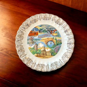 Vintage Souvenir Collectible Plate - Michigan -Collector Plate