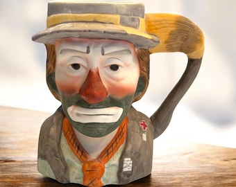 Vintage Emmett Kelly Jr. Collection Musical Figurine Mug - Flambro