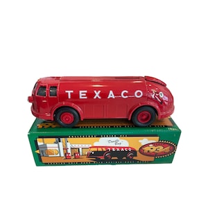 Vintage Diecast Texaco Tanker Truck Bank - Ertl Texaco Doodlebug Metal Bank Truck - NIB