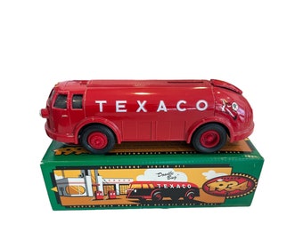 Vintage Diecast Texaco Tankwagen Bank - Ertl Texaco Doodlebug Metall Bank LKW - NIB