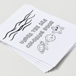 Under the Sea Coloring Pages – Printable PDF – Kids Coloring Book