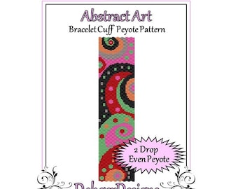 Bead Pattern Peyote(Bracelet Cuff)-Abstract Art