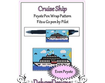 Patrón de cuentas Peyote (para funda de bolígrafo) - Crucero