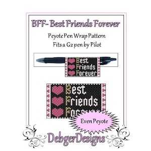 Peyote Beading Pattern (Pen Wrap/Cover)-BFF