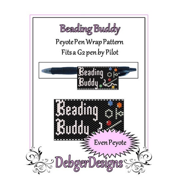 Peyote Beading Pattern (Pen Wrap/Cover)-Beading Buddy